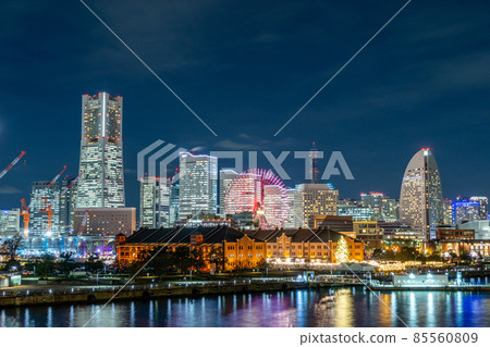 神奈川縣橫濱市港未來夜景 神奈川縣橫濱市港未來夜景 85560809