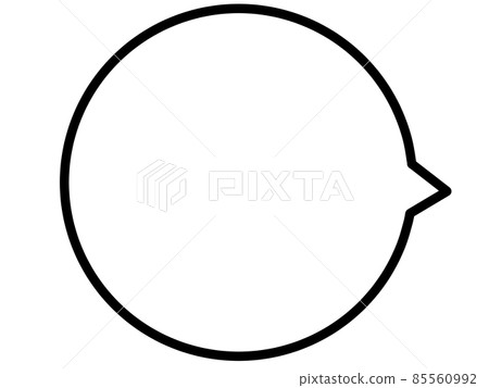 講話泡泡的插圖素材 講話泡泡的插圖素材 85560992