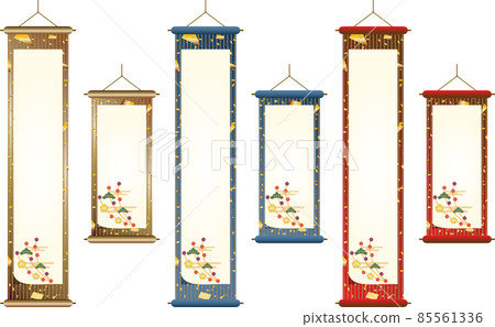 Hanging scroll scroll gold leaf Hanging scroll scroll gold leaf 85561336
