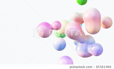 3DCG of colorful metaballs 3DCG of colorful metaballs 85561460