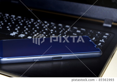 Smartphone and laptop computer Smartphone and laptop computer 85561993