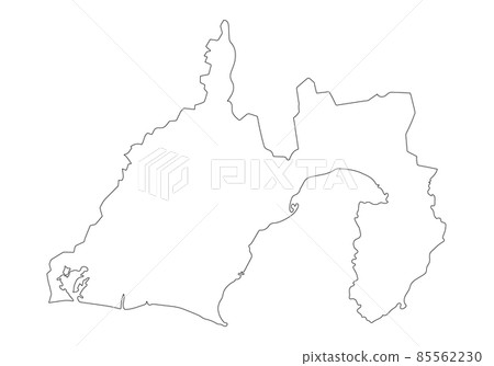 Line drawing of Shizuoka prefecture 85562230
