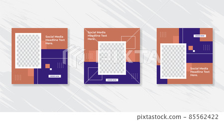 Editable Post Template Social Media Banners for Digital Marketing. Promotion Brand Fashion or furniture 85562422