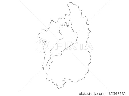 Line drawing of Shiga prefecture 85562581