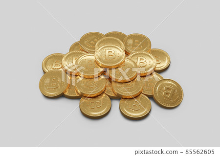Bitcoin Digital Currency on white background , 3d rendering Bitcoin Digital Currency on white background , 3d rendering 85562605