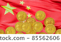China's National Digital Currency or New Yuan digital currency of china  , 3d rendering 85562606