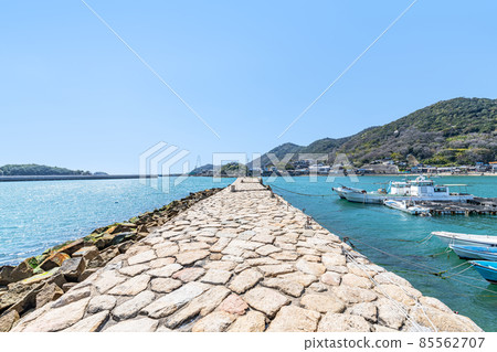 廣島縣福山市鞆浦風光和大海岸（防波堤） 85562707