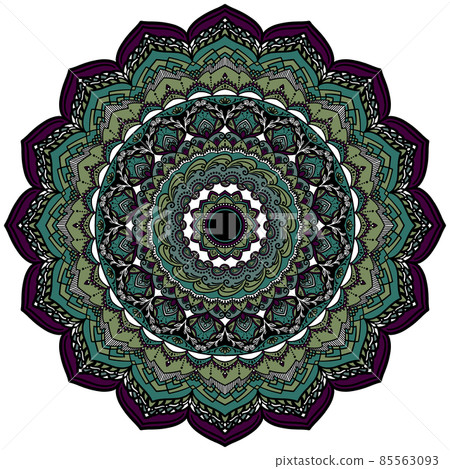 Mandala art (plants / green) Mandala art (plants / green) 85563093