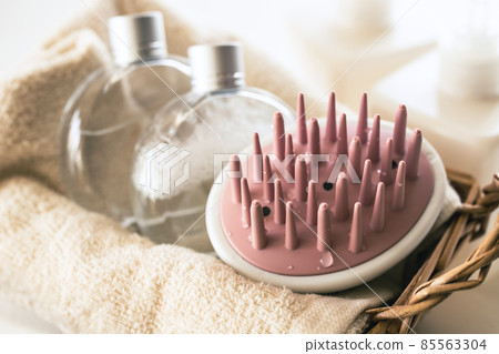 Shampoo brush scalp care image material Shampoo brush scalp care image material 85563304