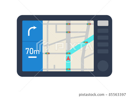 Car navigation illustration material Car navigation illustration material 85563397