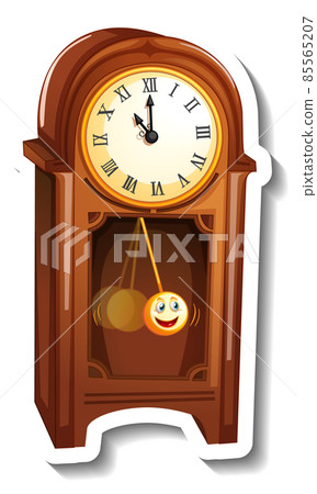 Analog antique clock in cartoon style Analog antique clock in cartoon style 85565207