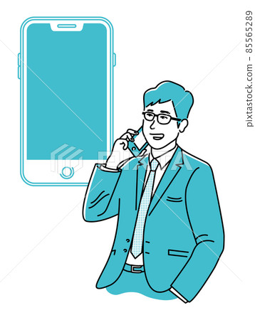 智能手機和商務人士 智能手機和商務人士 85565289