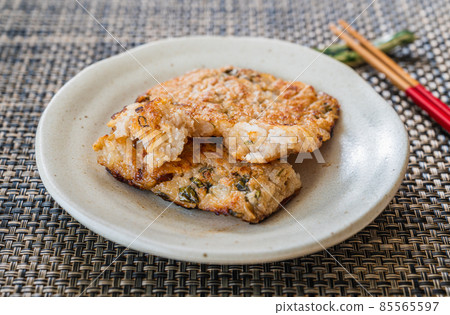Nagaimo iron plate made with oatmeal 85565597
