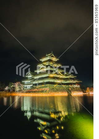 National treasure Matsumoto Castle laser mapping (projection mapping) National treasure Matsumoto Castle laser mapping (projection mapping) 85565969