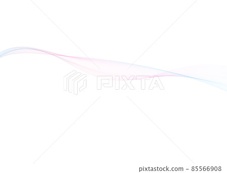 7色波絲帶背景線白色背景 85566908