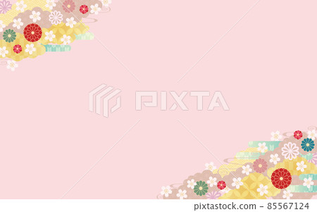 Background material-Japanese pattern Sakura 2022-8 Beku Background material-Japanese pattern Sakura 2022-8 Beku 85567124