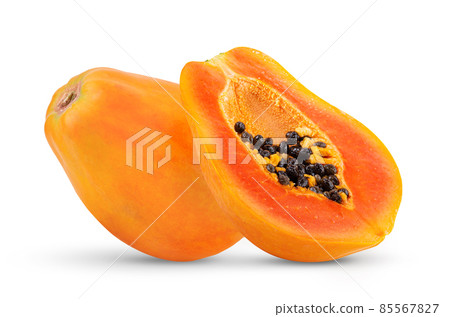 papaya isolated on white background 85567827