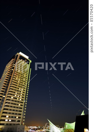 Trails of Hotel Okura Kobe and the International Space Station Trails of Hotel Okura Kobe and the International Space Station 85570420