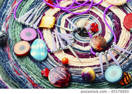 Various multicolored beads. Various multicolored beads. 85570893