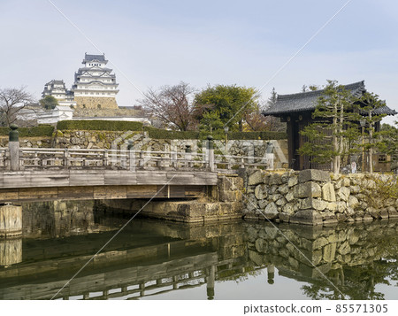 兵庫縣姬路城櫻門橋/大手門/姬路城,兵庫縣,日本 兵庫縣姬路城櫻門橋/大手門/姬路城,兵庫縣,日本 85571305