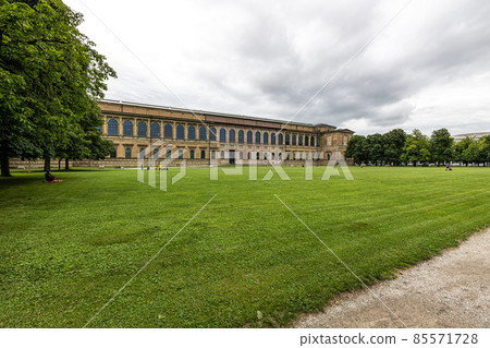 View of the historic palace and museum Alte Pinakothek in Munich in Bavaria View of the historic palace and museum Alte Pinakothek in Munich in Bavaria 85571728
