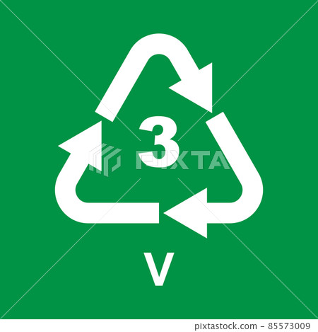 Plastic Recycling Symbol Class 3 V Plastic Recycling Symbol Class 3 V 85573009