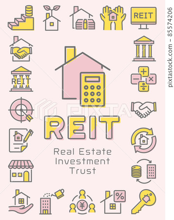 REIT (Real Estate Investment Trust) icon frame 85574206
