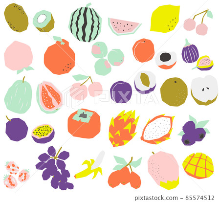各種口味可愛的水果1 85574512