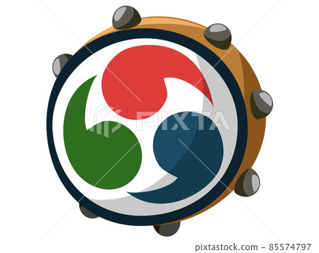 Denden daiko / Setsubun material icon / vector image 85574797