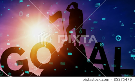 Achievement and Business Goal Success conceptual . Achievement and Business Goal Success conceptual . 85575479