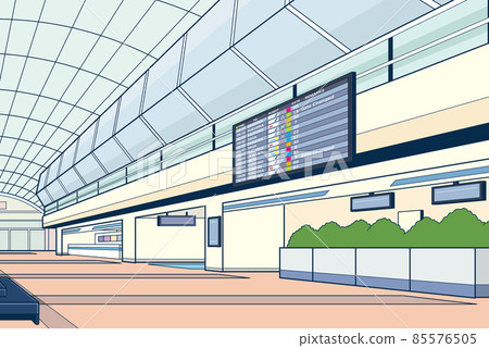 Illustration inside the airport terminal building [Domestic / International] 85576505