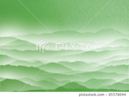 Astringent green sea of clouds Landscape background illustration Horizontal Other colors / Vertical available 85578044