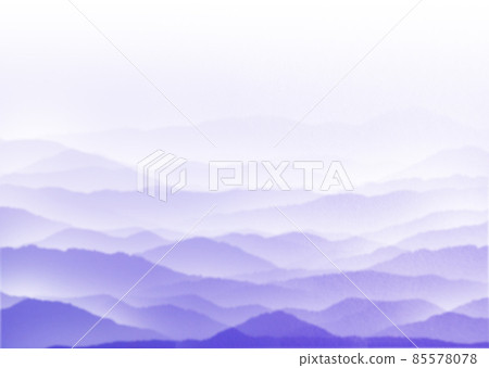 藍紫色山脈景觀與深海雲背景插圖水平其他顏色/垂直 藍紫色山脈景觀與深海雲背景插圖水平其他顏色/垂直 85578078