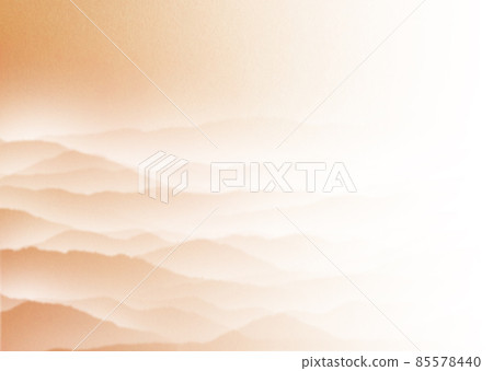 橙色雲彩漂浮在海中的山風景背景插圖從左到右逐漸消失的漸變水平其他顏色可選 85578440