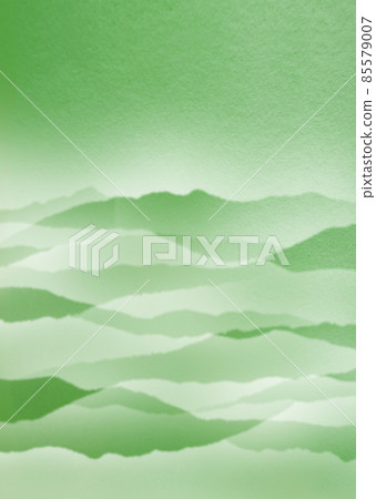 Astringent green sea of clouds Landscape background illustration Vertical and other colors / horizontal Astringent green sea of clouds Landscape background illustration Vertical and other colors / horizontal 85579007