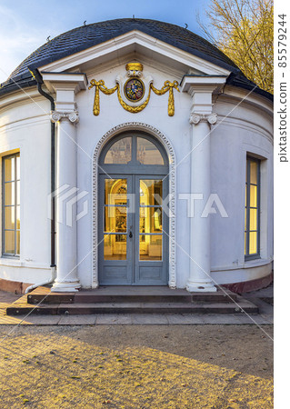 Aschaffenburg, Germany, Johannisburg Castle Park, Sunset Pavilion, Spessart, Lower Franconia, Bavaria Aschaffenburg, Germany, Johannisburg Castle Park, Sunset Pavilion, Spessart, Lower Franconia, Bavaria 85579244