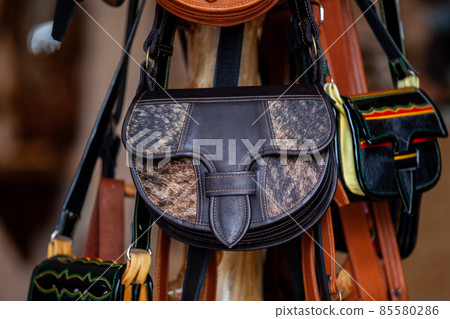 Colombian traditional leather satchel called Carriel Colombian traditional leather satchel called Carriel 85580286