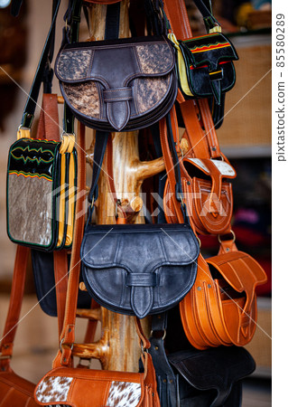 Colombian traditional leather satchel called Carriel 85580289