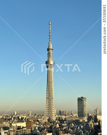 有日出漸變的東京天空樹 有日出漸變的東京天空樹 85580691