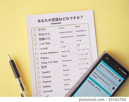 Multilingual seat 85582708