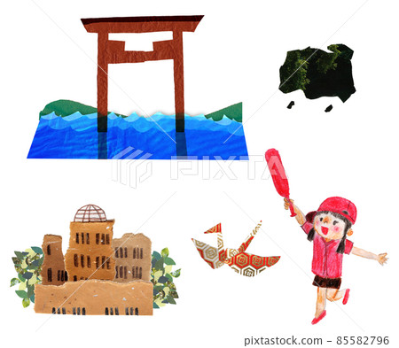廣島觀光景點插圖剪輯 85582796