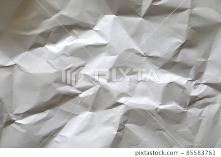 Crumpled white paper, texture Crumpled white paper, texture 85583761
