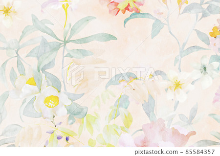 Beautiful watercolor flower rose flower illustration Beautiful watercolor flower rose flower illustration 85584357