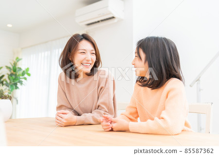 笑臉父母和孩子 笑臉父母和孩子 85587362