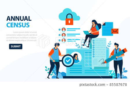 Vector Illustration For 2020 Population Census.... - Stock Illustration ...