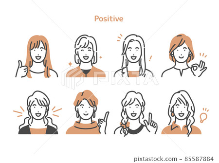 Positive female upper body set 85587884