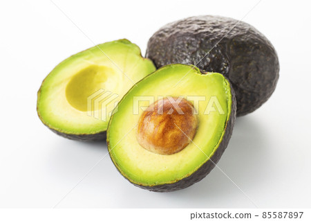 Avocado white background 85587897