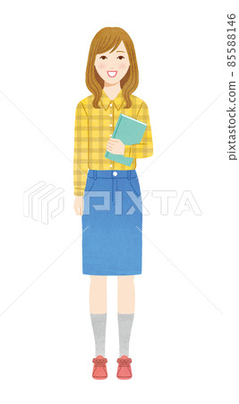 Smiley female, college student, student 85588146