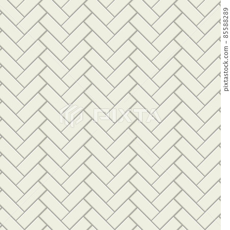 Subway tile pattern. Metro white ceramic bricks background. Vector realistic illustration. 85588289