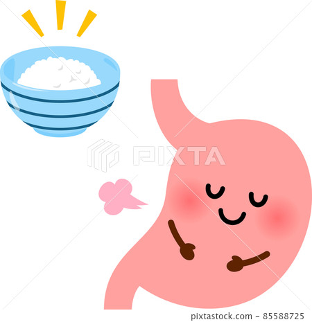 Stomach character and a little rice, 8th minute of belly 85588725
